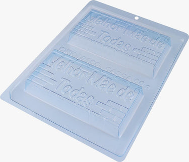 Melhor Mae de Todas Bar 3-Part Chocolate Mold (BWB) - ViaCheff.com